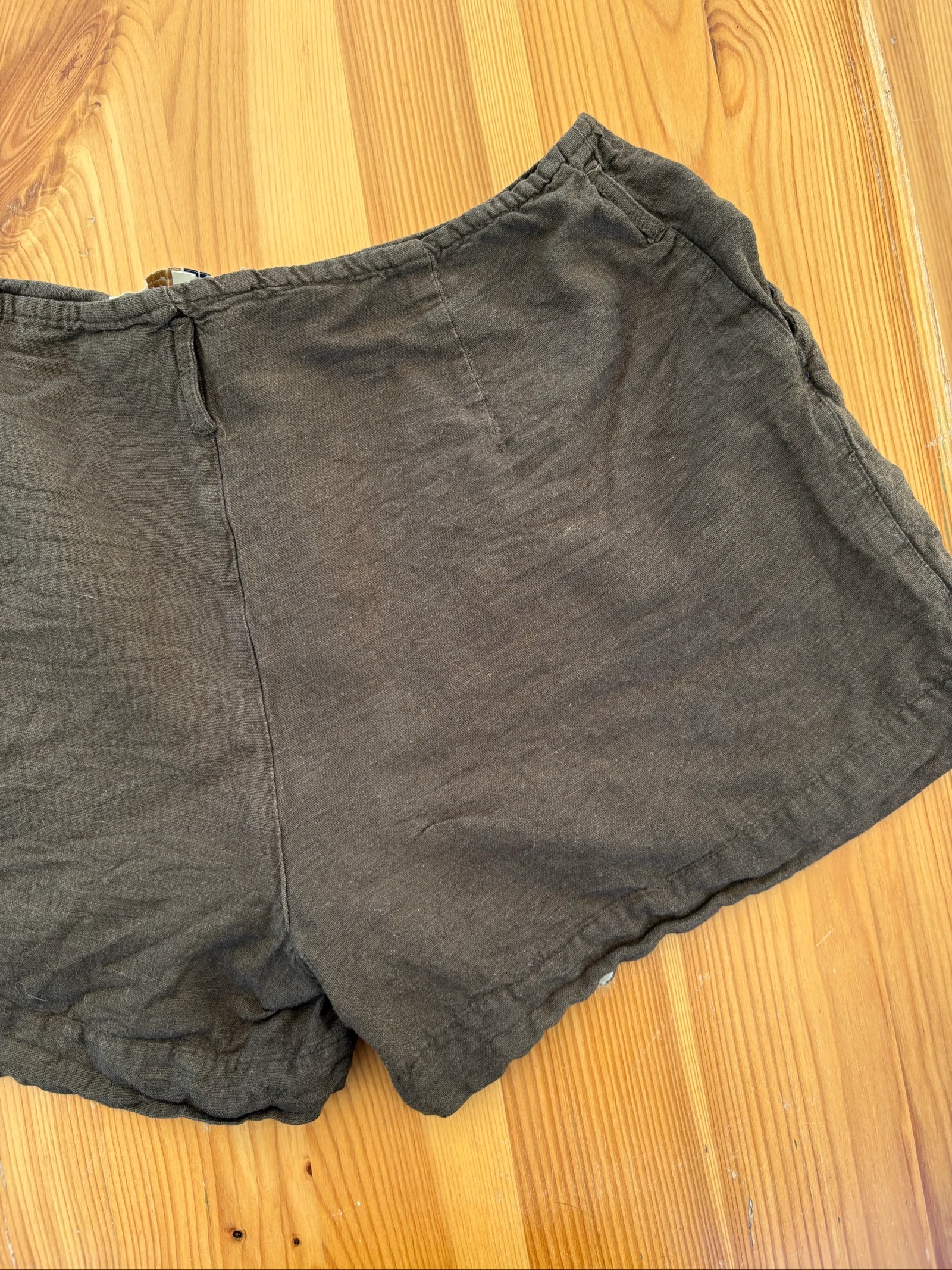 Short de lino para mujer Only talla 38, color caqui. – photo 6